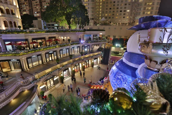 Hong Kong na noite de Natal . — Fotografia de Stock