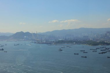 Hong Kong West Kowloon manzarası 