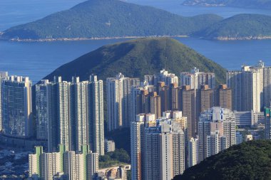 Orta sınıf Hong Kong'da bina konut