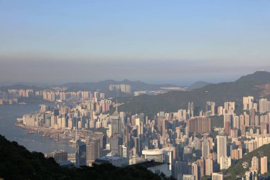 Zafer tepe üzerinden gökdelenlerin manzarası