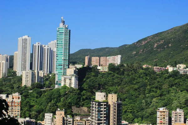 在山在香港大厦 — 图库照片