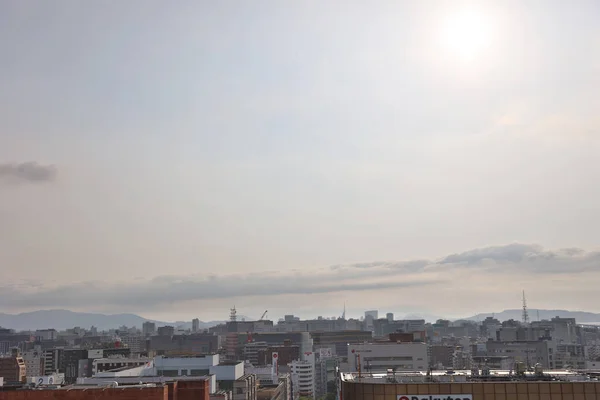 Fukuoka Kyushu en büyük şehri. 2016 — Stok fotoğraf