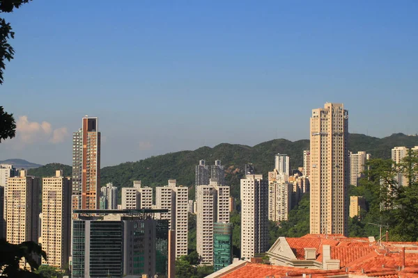 Hong Kong Dağı'nda bina — Stok fotoğraf