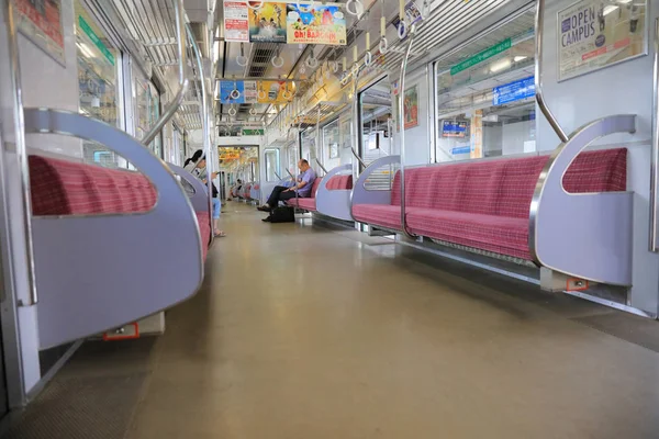 Järnvägen av Nishitetsu på fukuoka — Stockfoto