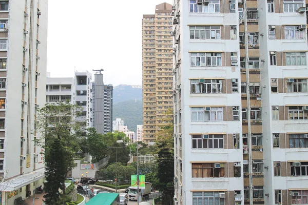Embalado Hong Kong vivienda pública — Foto de Stock