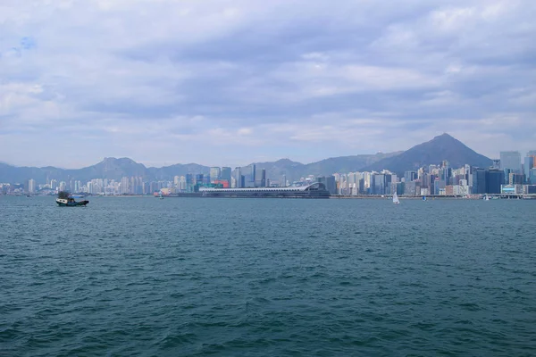 Kőbánya Bay view Kowloon oldalán — Stock Fotó