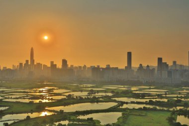 HK kırsal günbatımı, Ma Tso akciğer