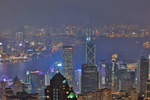 Skyline de Hong Kong desde Victoria Peak . — Foto de Stock