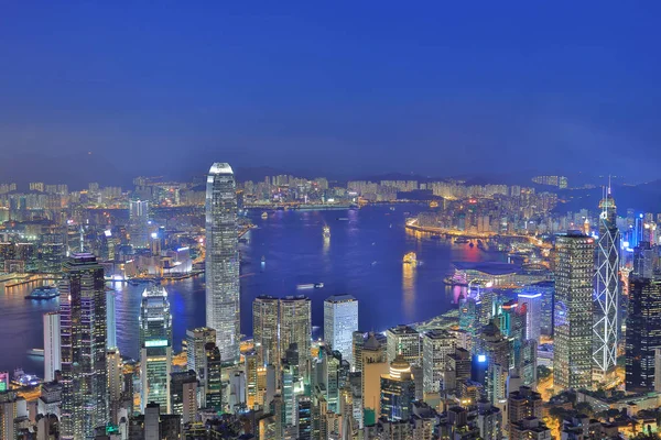 Hong Kong에서에서에 빅토리아 항구의 보기 — 스톡 사진