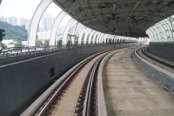 The Train rail in city — Stock Photo, Image