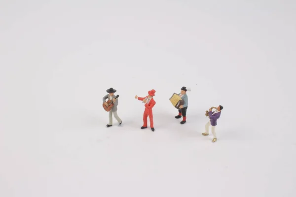 Spaß an der Figur in Miniaturwelt — Stockfoto