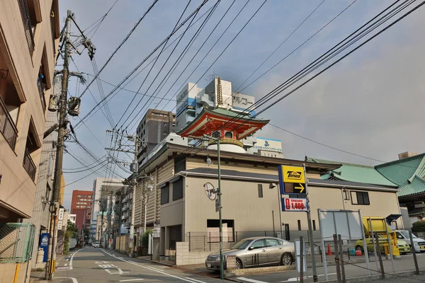 Tempel i Gion FUKUOKA, japan - Stock-foto