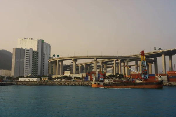 El puente Stonecutters en Tsing Yi — Foto de Stock