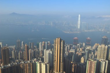 Asya'da Hong kong modern şehir