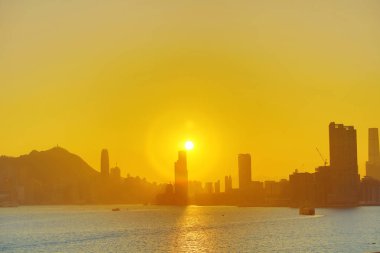 Güzel Victoria Harbor Hong Kong