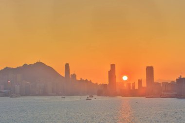Güzel Victoria Harbor Hong Kong