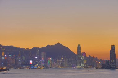 Kwun tong bölgesinde görünümü Hong kong