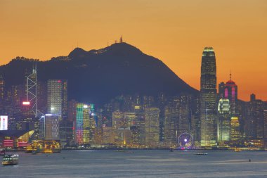 Güzel Victoria Harbor Hong Kong