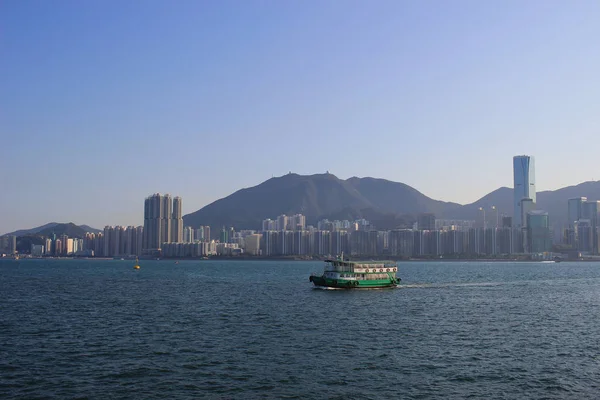 North point pier se av kowloon Sidan — Stockfoto