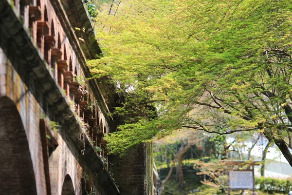 Αρχαίο υδραγωγείο στο ναό Nanzen-Ji στο Κιότο, Ιαπωνία — Φωτογραφία Αρχείου