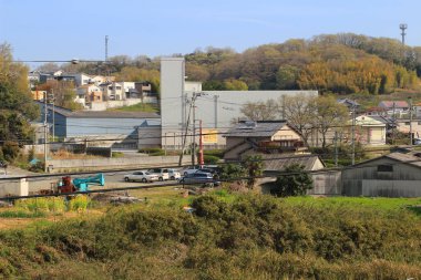 alanların teraslı içinde Japonya