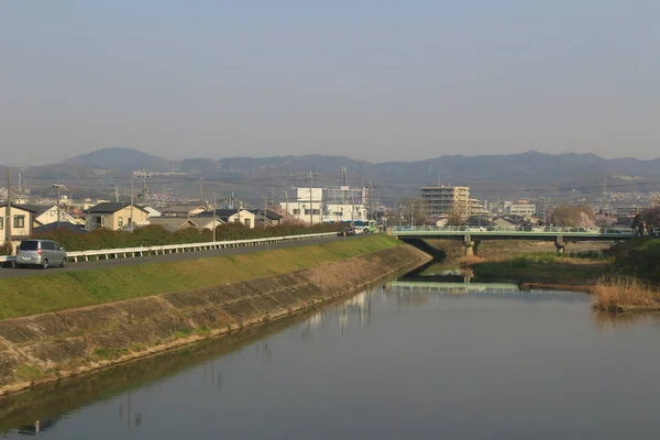 Školit vnějšího pohledu Osaka do Nara, Japonsko — Stock fotografie