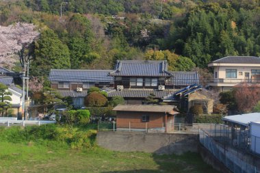 Osaka-Kyoto, Japonya tren görünümü