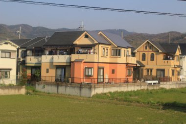 Osaka-Kyoto, Japonya tren görünümü