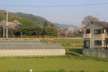 Nara, Japonya Osaka dış görünümünü Tren