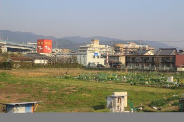 Nara, Japonya Osaka dış görünümünü Tren