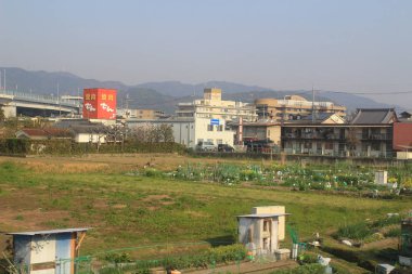 Nara, Japonya Osaka dış görünümünü Tren