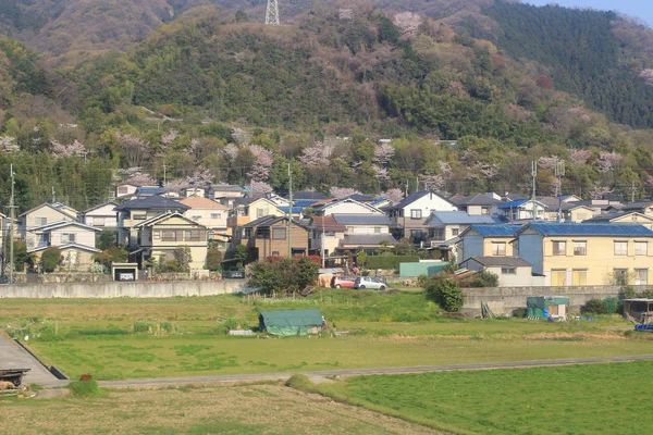 Vista de tren de Osaka a kyoto, Japón — Foto de Stock