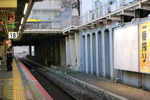 Estação de trem em osaka, Japão — Fotografia de Stock