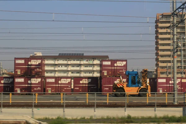 Jr Freight är ett av de ingående företagen i Japan Railway — Stockfoto