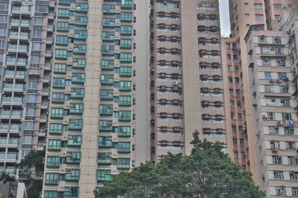 Mittelklasseviertel am sai wan — Stockfoto