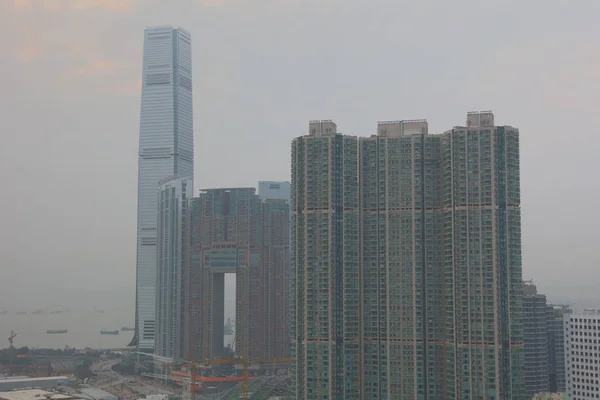 Tsim Sha Tsui centro de la ciudad en 2017 —  Fotos de Stock