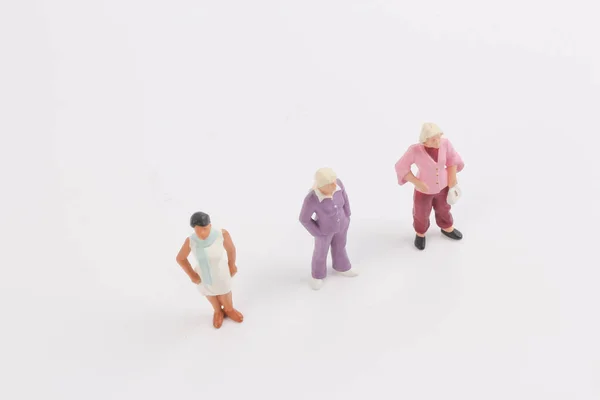 Игрушки мини-людей женщин — стоковое фото