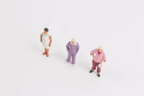 Toys of mini people of women — Stock Photo, Image
