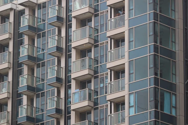 Edifícios em área residencial, Hong Kong . — Fotografia de Stock