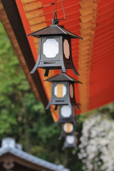 Lanterna di volontà di luce di Gion in Sacrario di Yasaka in Kyoto . — Foto Stock