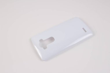 Beyaz arka plan üzerinde akıllı telefon için plastik kasa