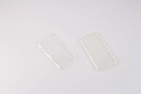 Plastic case for smart phone on white background — Stock Photo, Image