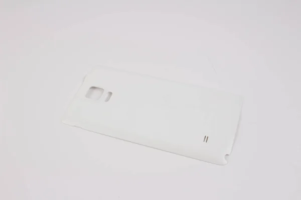 Funda de plástico para teléfono inteligente sobre fondo blanco — Foto de Stock