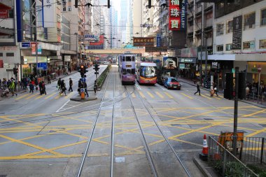  Street, hong kong Adası'nda görünüm