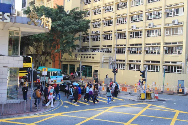 Straße, Blick auf die Insel Hongkong — Stockfoto