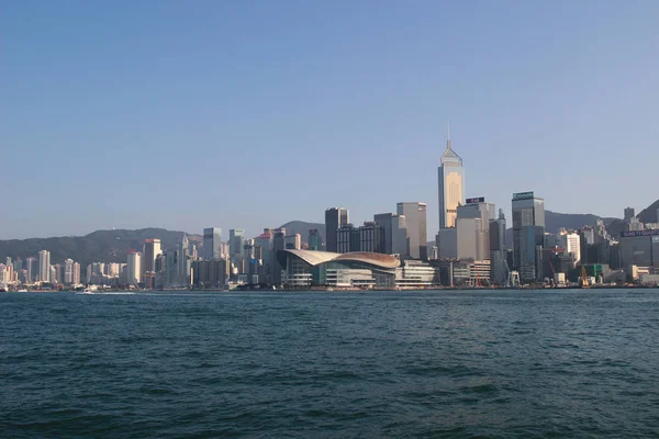 Victoria Harbor Cityscape of Hong Kong — Stock Photo, Image