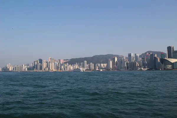 香港维多利亚港城市景观 — 图库照片