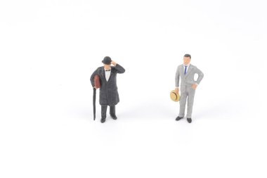 Sahne Alanı'nda iş adamları