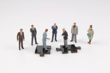 İş takım çalışması bina büyük bulmaca