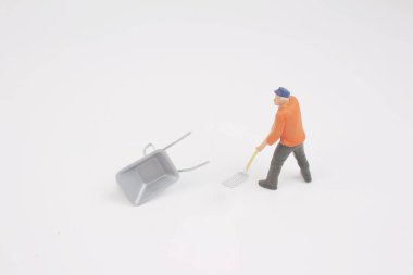 İnşaat, inşaat işçisi heykelcik 